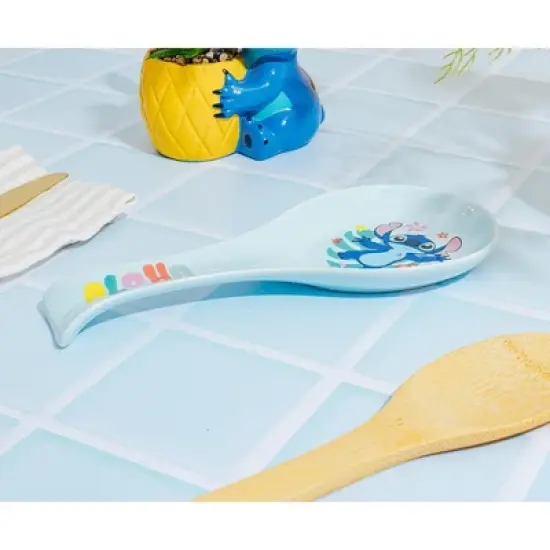 Silver Buffalo Disney Lilo & Stitch "Aloha" Ceramic Spoon Rest image {5}