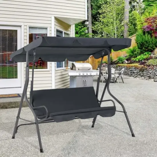 Aoodor 3 Seater Patio Porch Swing With Canopy image {5}