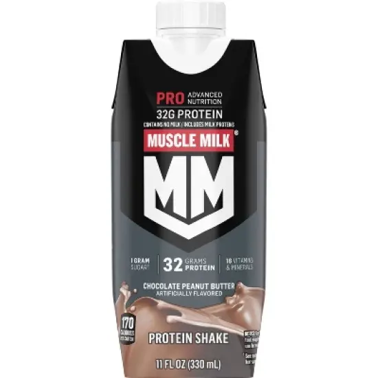 Muscle Milk Pro Nutritional Shake - PB Chocolate - 11oz/4pk image {2}