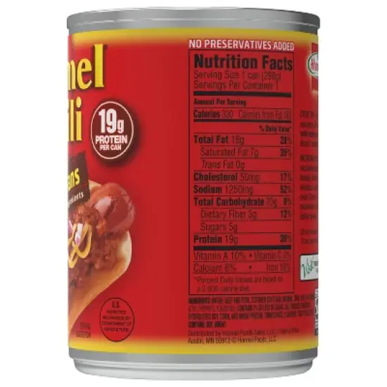 Hormel No Beans Chili - 10.5oz image {1}