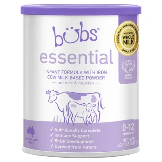 Bubs Essential Milk Infant Powdered Formula Canister - 0-12 Months - 20oz image {10}