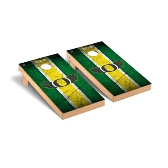 NCAA Oregon Ducks Premium Cornhole Board Vintage Version image {1}