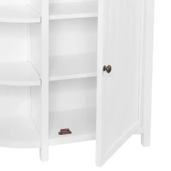 Dover Deluxe Storage Cabinet with Shelving White - Alaterre Furniture image {7}