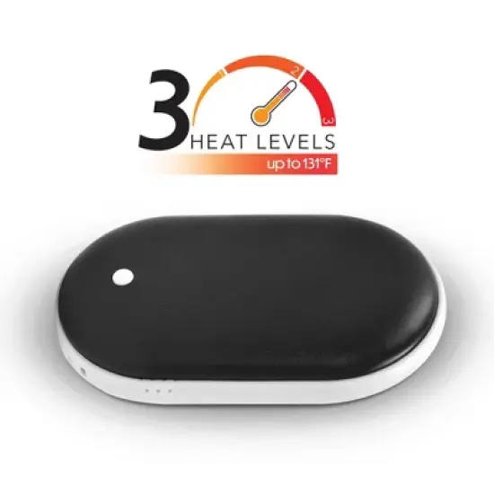 HOM 2-in-1 Rechargeable Hand Warmer & Powerbank - Ultra-Fast Heating with 5200 mAh Capacity - Up to 5 Hours of Continuous Use image {4}