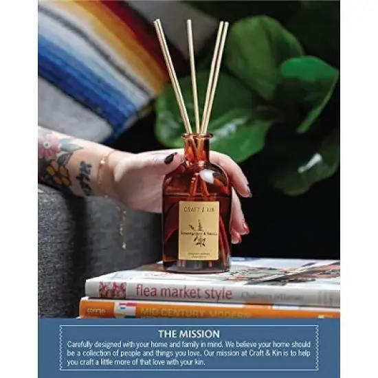 Craft & Kin Aromatherapy Scented Oil Reed Diffuser Set image {4}