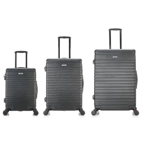 InUSA Deep Lightweight 3pc Hardside Spinner Luggage Set image {2}
