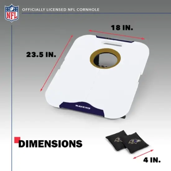 NFL Baltimore Ravens All-Weather Travel Cornhole Set image {4}