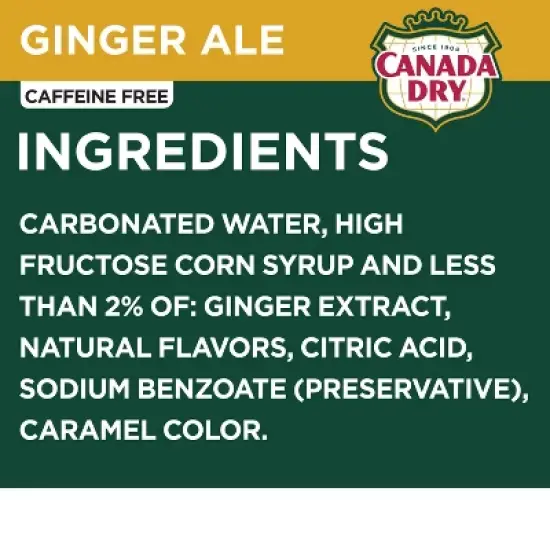 Canada Dry Ginger Ale Soda - 12pk/12 fl oz Cans image {3}