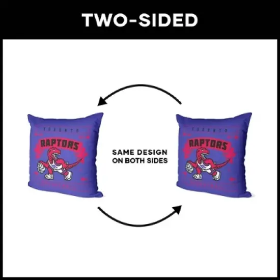 NBA Toronto Raptors Hardwood Classics Printed Throw Pillow image {4}