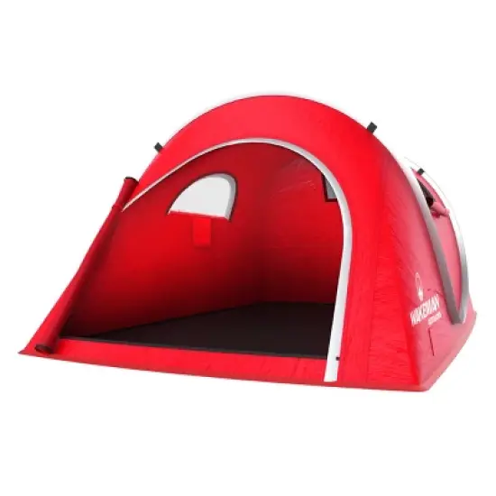 Pop-up Tent - 2 Person Water-Resistant Barrel Style Tent for Camping With Rain Fly and Carry Bag - Starchaser 2-person Tent by Wakeman Outdoors (Red) image {3}