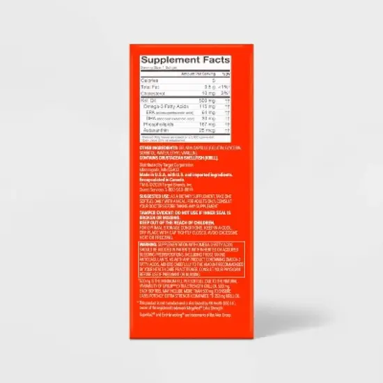 Omega-3 Krill Oil Extra Strength 500mg Softgels - 80ct - up&up&trade; image {3}