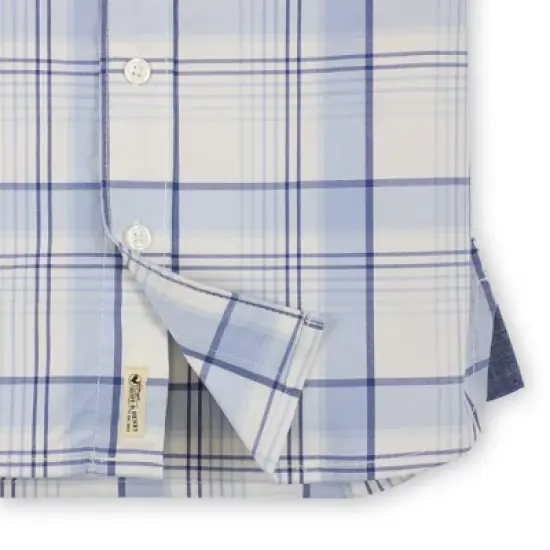 Hope & Henry Boys' Stretch Short Sleeve Button Down Shirt, Infant image {6}