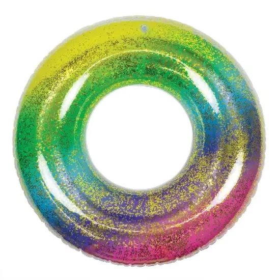 Poolmaster Swimming Pool Float Rainbow Glitter Tube image {4}