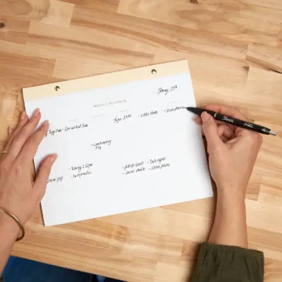 Sharpie 8pk S-Gel Pens Black 0.7mm Medium Tip Black Ink: School Supplies, Retractable, Contoured Rubber Grip, Pocket Clip image {10}