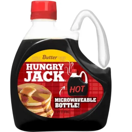 Hungry Jack Butter Flavored Pancake Syrup, 27.6 fl oz Bottle image {3}