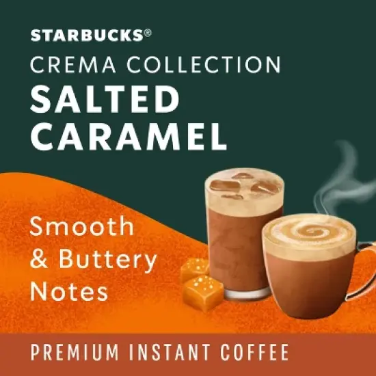 Starbucks Crema Collection Premium Salted Caramel Flavored Instant Coffee - 7.12oz image {1}