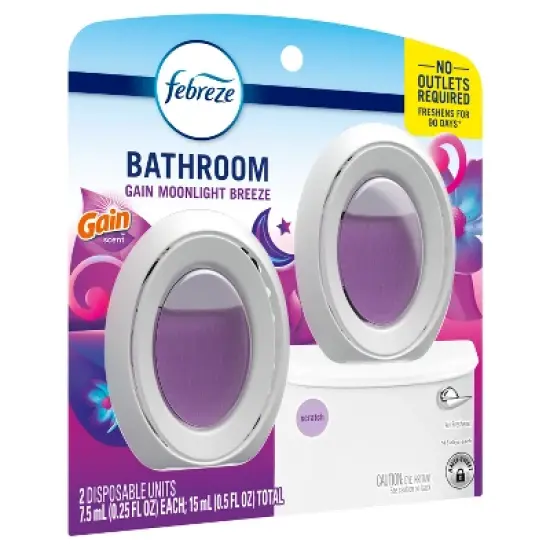Febreze Gain Moonlight Breeze Bathroom Air Freshener - 2ct image {9}