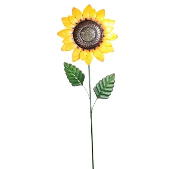 Direct International Home & Garden Large Golden Yellow Sunflower  -  One Stake 72.0 Inches -  Stake Fall Yard Decor  -  31823052  -  Metal  -  Yellow image {1}