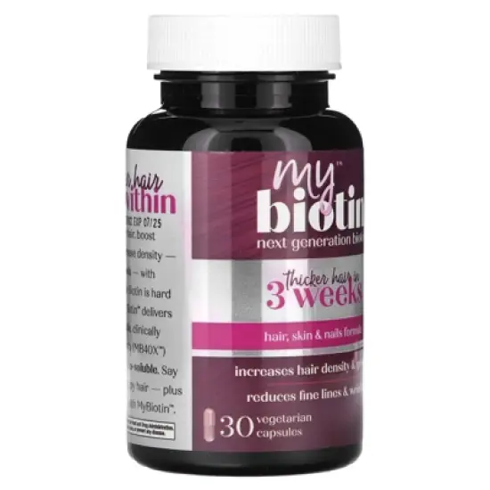 Purity Products MyBiotin, Hair, Skin & Nails Formula, 30 Vegetarian Capsules image {4}