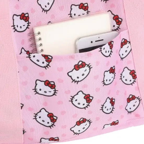 Hello Kitty Character Face Pink 21&rdquo; Packable Duffel image {4}