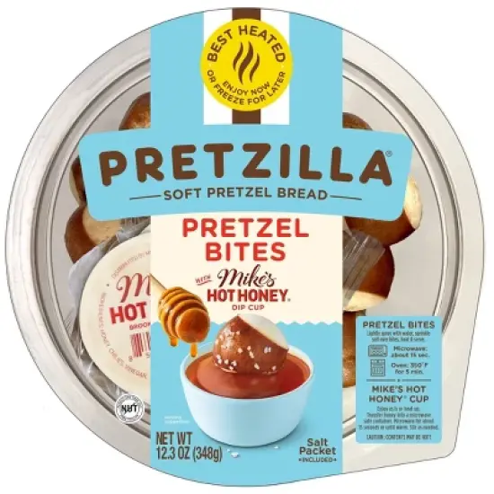 Pretzilla Soft Pretzel Bites Tub Hot Honey Dipping Sauce - 12.3oz image {4}