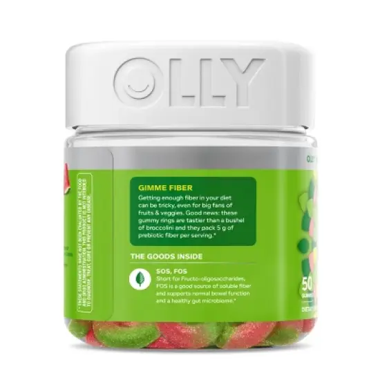 OLLY Fiber Digestive Gummy Rings - 50ct image {4}
