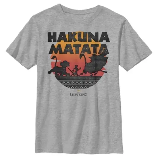 Boy's Lion King Hakuna Matata Sunset Circle T-Shirt image {4}