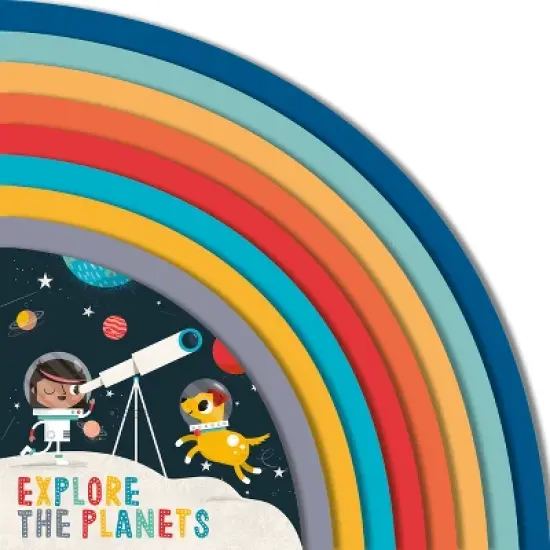 Explore the Planets - (Adventures of Evie and Juno) by  Carly Madden (Board Book) image {1}