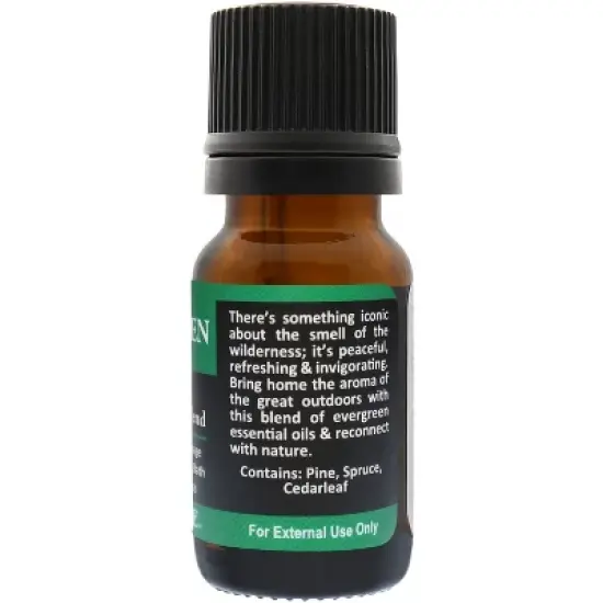 Plantlife Evergreen Aromatherapy Essential Oil Blend &ndash; 100% Pure, Therapeutic Grade, No Additives or Fillers, Made in California, 10 ml image {1}