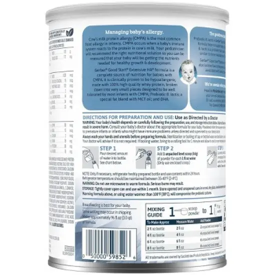 Gerber Extensive HA Hypoallergenic Powder Infant Formula - 14.1oz image {3}