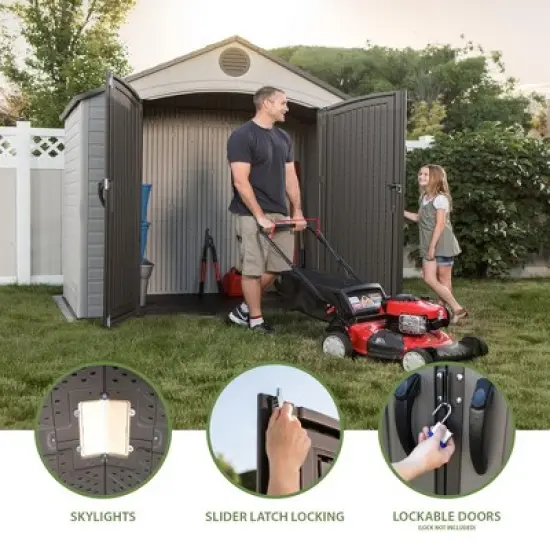 Lifetime 8 ft. x 5 ft. Outdoor Storage Shed (6418) image {3}