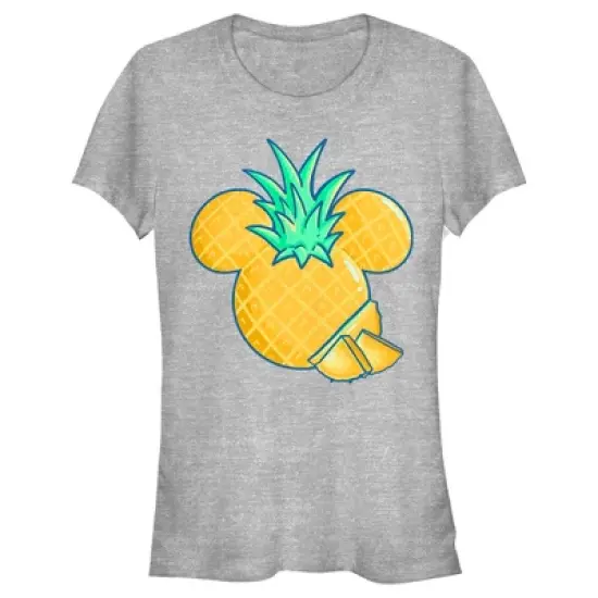 Junior's Mickey & Friends Pineapple Logo T-Shirt image {3}