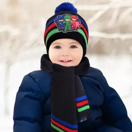 PJ Masks Winter Hat, Scarf & Mittens/Gloves Set, Kids Ages 2-7 image {1}