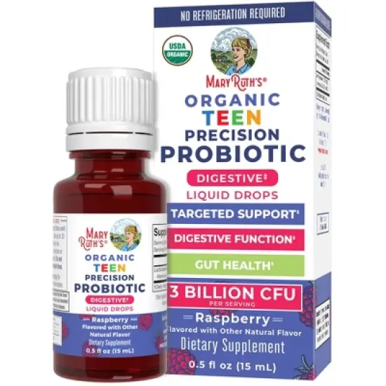 MaryRuth's Organic Teen Precision Probiotic Digestive Liquid Drops image {9}