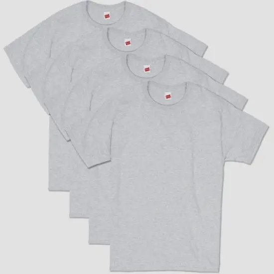 Hanes Men's Essentials Short Sleeve T-Shirt 4pk image {1}