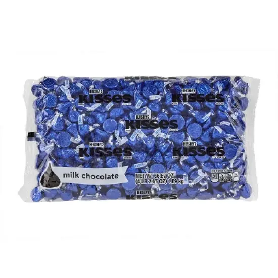 Dark Blue Hershey's Kisses Candy Milk Chocolates image {3}