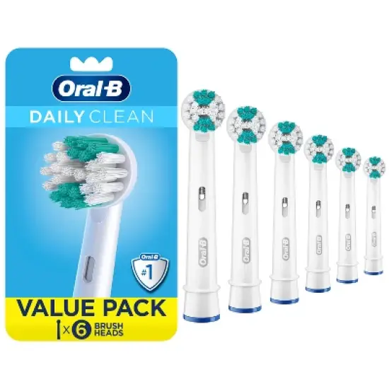 Oral-B Daily Clean Electric Toothbrush Replacement Brush Heads Refill - 6ct image {10}