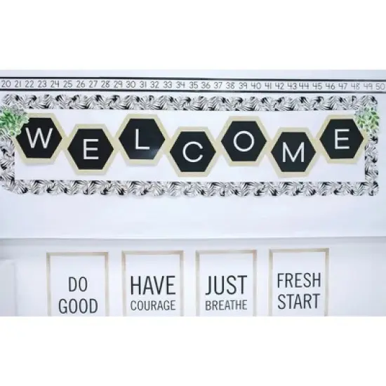 Schoolgirl Style Simply Boho Number Line Mini Bulletin Board Set image {3}