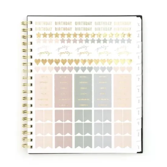 Sugar Paper Essentials 2025-2026 Hardcover Wirebound Black image {3}