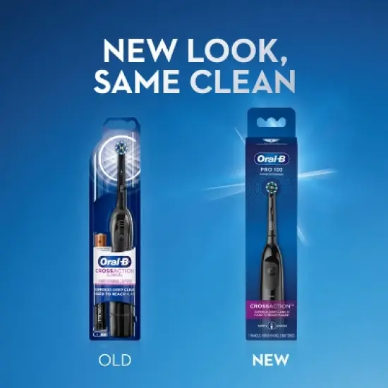 Oral-B PRO 100 Crossaction Battery Powered Toothbrush - Black image {7}