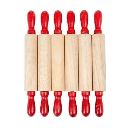 READY 2 LEARN&trade; Mini Wooden Rolling Pins - Set of 6 image {1}