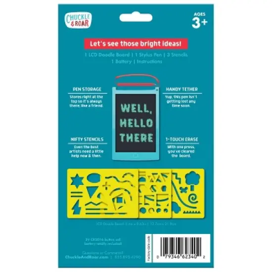 Chuckle & Roar Scribble Glow LCD Sketch Pad image {2}