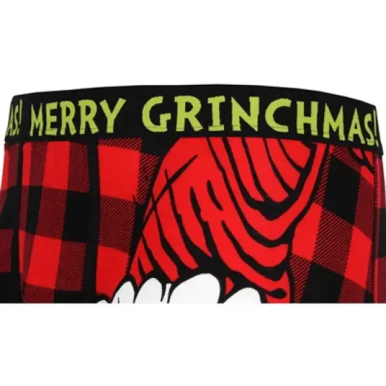 Dr. Seuss The Grinch Merry Grinchmas Santa Grinch Boxer Briefs Underwear image {3}