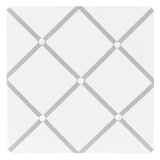 Sweet Jojo Designs Boy Girl Gender Neutral Fabric Photo Memo Board Hotel White and Gray image {3}