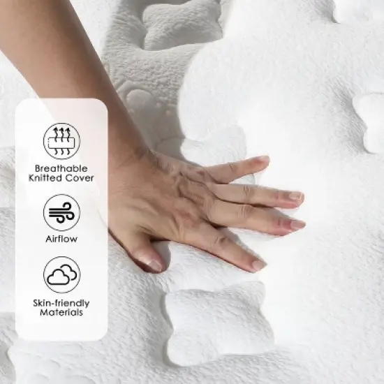 CHEVNI 12-14 Inch Mattress in a box Hybrid Spring Memory Foam Medium Firm image {8}