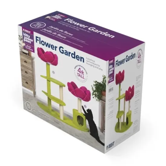 Prevue Pet Products Kitty Power Flower Garden Cat Tree Tower image {8}