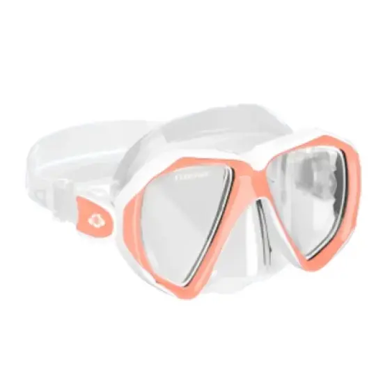 Hawaii Divers Orca Jr Snorkel Mask&ndash; Peach (Ages 8&ndash;14) image {1}