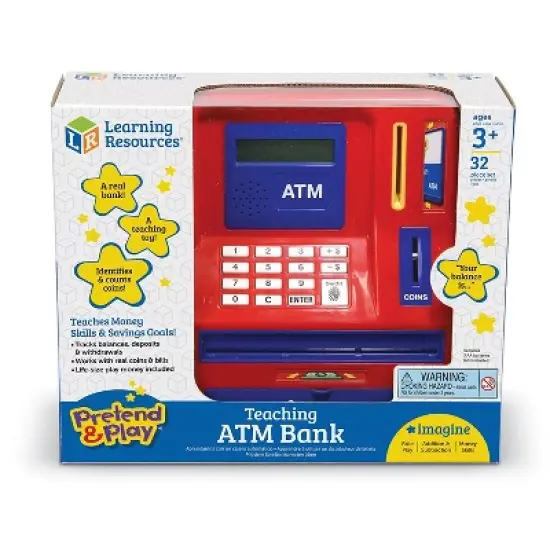 Learning Resources Pretend & Play Teaching ATM Bank image {5}
