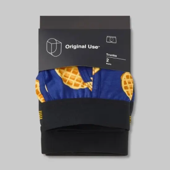 Men's Striped Waffles Trunks 2pk - Original Use&trade; Blue image {1}