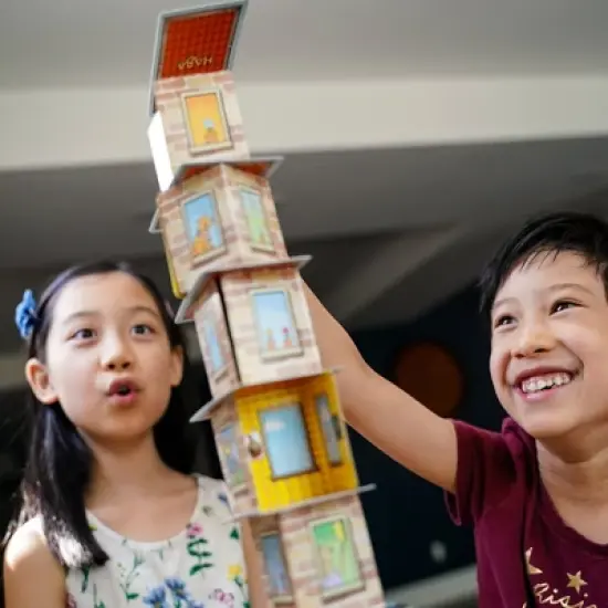 HABA Rhino Hero A Heroic Stacking Card Game for Ages 5 and Up - Triple Award Winner image {5}